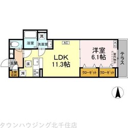 レクシア西保木間の物件間取画像